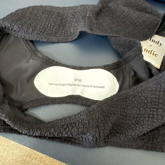 Mindy X Andie Women's L The Bikini Swim Bottom Textured Black NWT - Picture 14 of 16